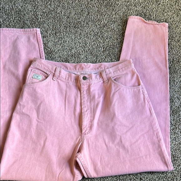 Wrangler Denim - Vintage Wrangler Pastel Pink Straight Leg Jeans
